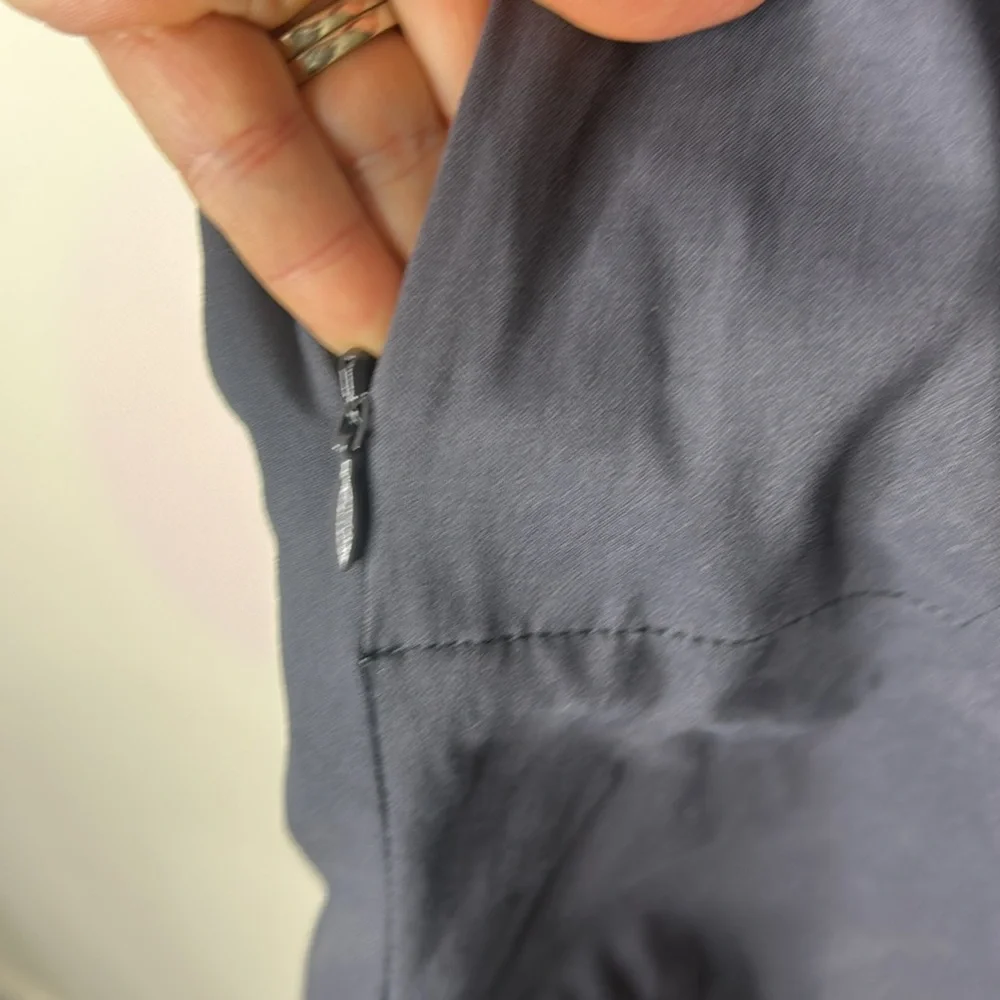 PRANA Halle Straight Convertible Hiking Pants Charcoal Gray Size 12 - Picture 6 of 16